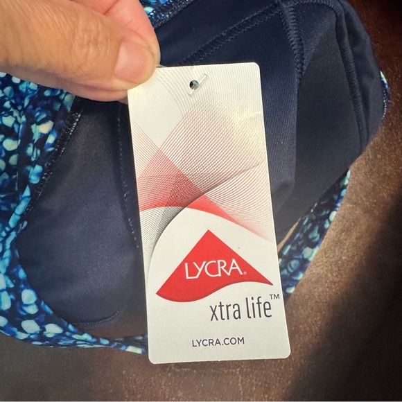 lands end tugless x back one piece swimsuit NWT - Picture 7 of 10